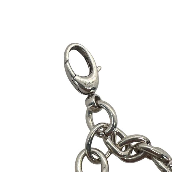 Gucci GG Sterling Silver Charm Bracelet - Picture 6 of 9